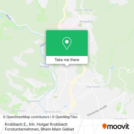 Карта Krobbach E., Inh. Holger Krobbach Forstunternehmen