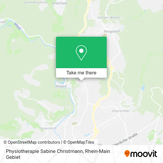 Карта Physiotherapie Sabine Christmann
