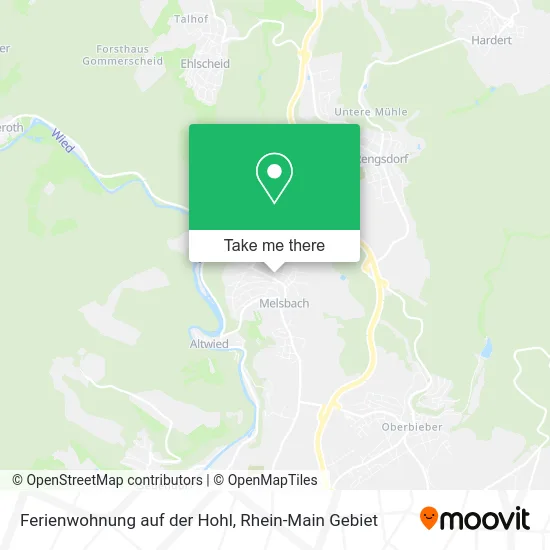 Карта Ferienwohnung auf der Hohl