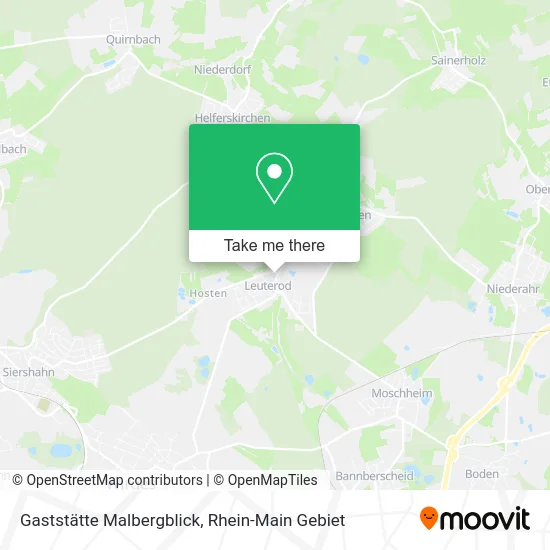 Карта Gaststätte Malbergblick