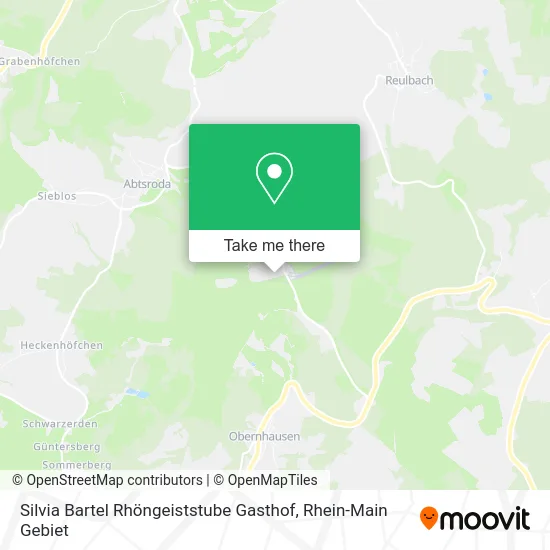 Карта Silvia Bartel Rhöngeiststube Gasthof