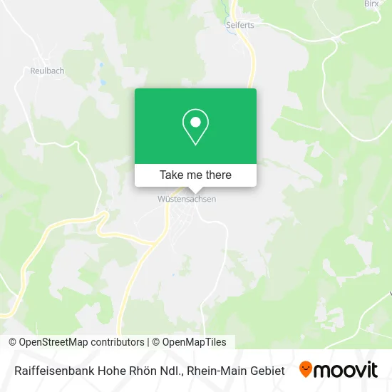 Карта Raiffeisenbank Hohe Rhön Ndl.