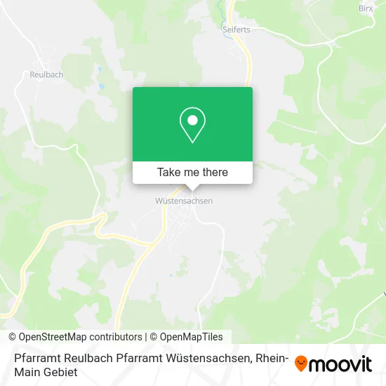 Карта Pfarramt Reulbach Pfarramt Wüstensachsen