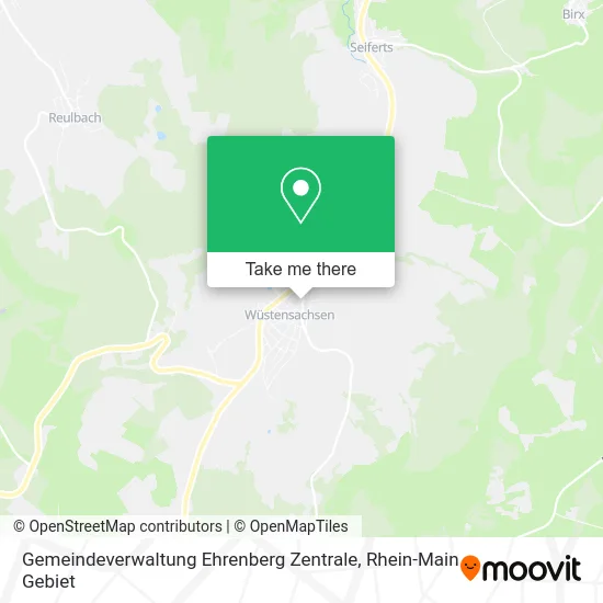Карта Gemeindeverwaltung Ehrenberg Zentrale