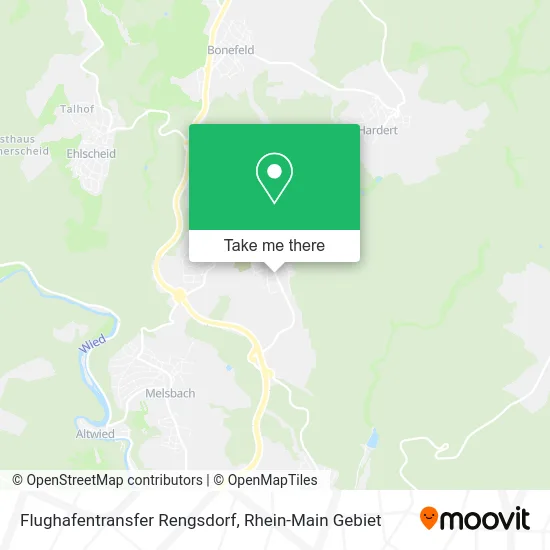 Карта Flughafentransfer Rengsdorf