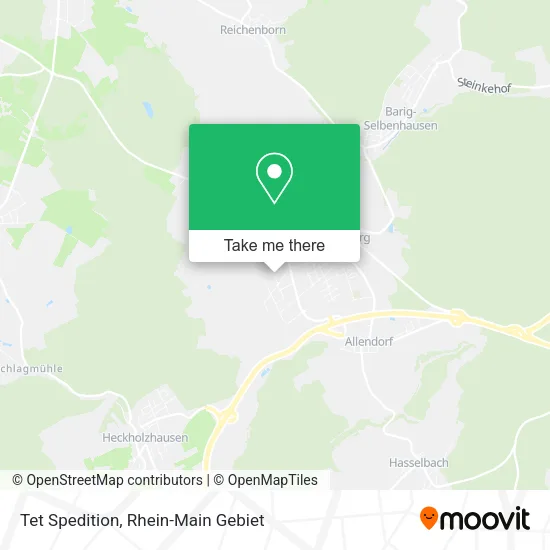 Карта Tet Spedition