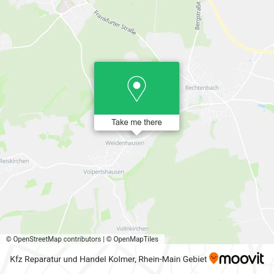 Карта Kfz Reparatur und Handel Kolmer