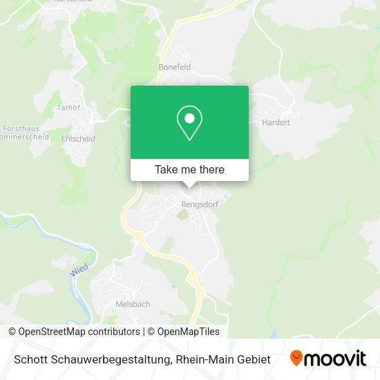 Карта Schott Schauwerbegestaltung