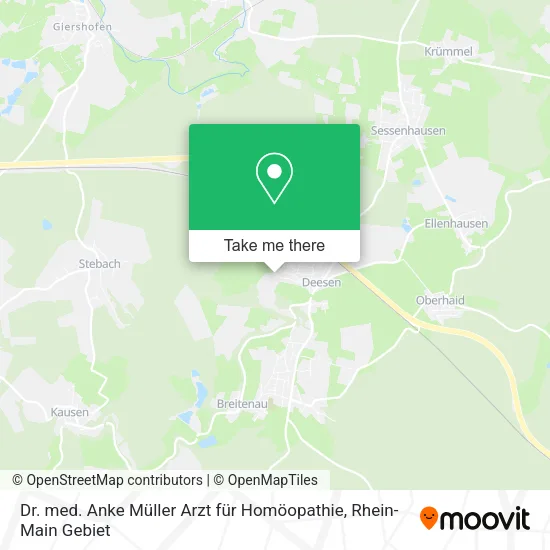 Карта Dr. med. Anke Müller Arzt für Homöopathie
