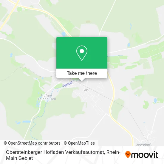 Карта Obersteinberger Hofladen Verkaufsautomat