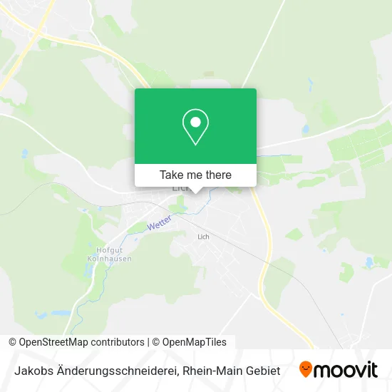 Карта Jakobs Änderungsschneiderei