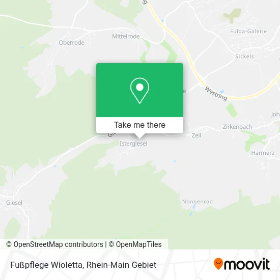 Карта Fußpflege Wioletta