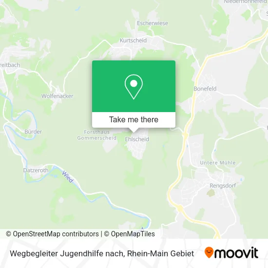 Карта Wegbegleiter Jugendhilfe nach