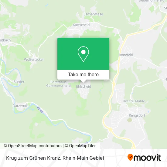 Карта Krug zum Grünen Kranz