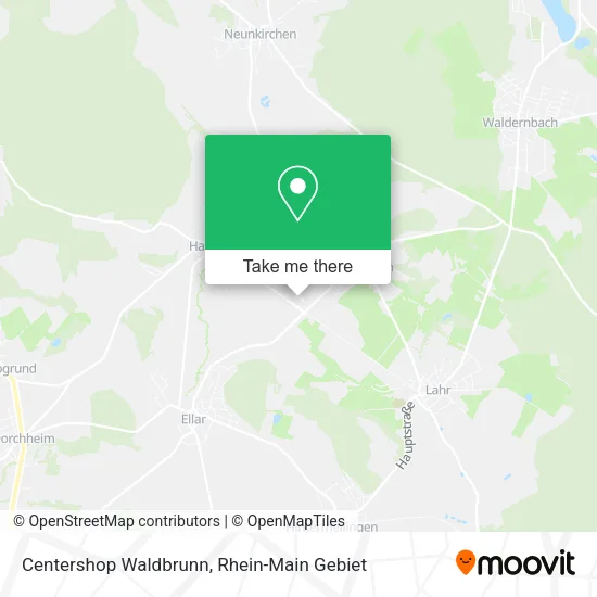 Centershop Waldbrunn map
