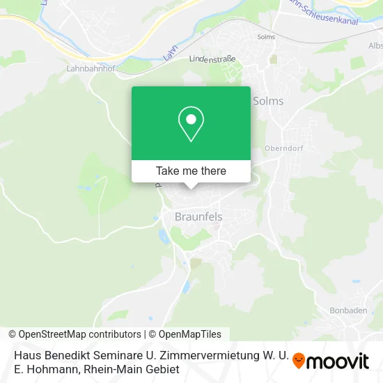 Haus Benedikt Seminare U. Zimmervermietung W. U. E. Hohmann map