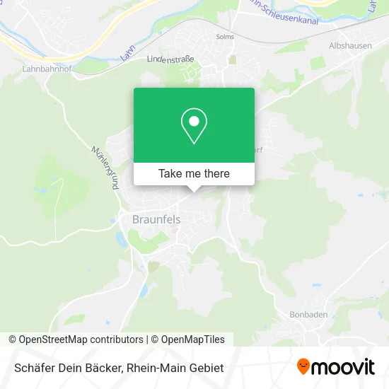 Карта Schäfer Dein Bäcker