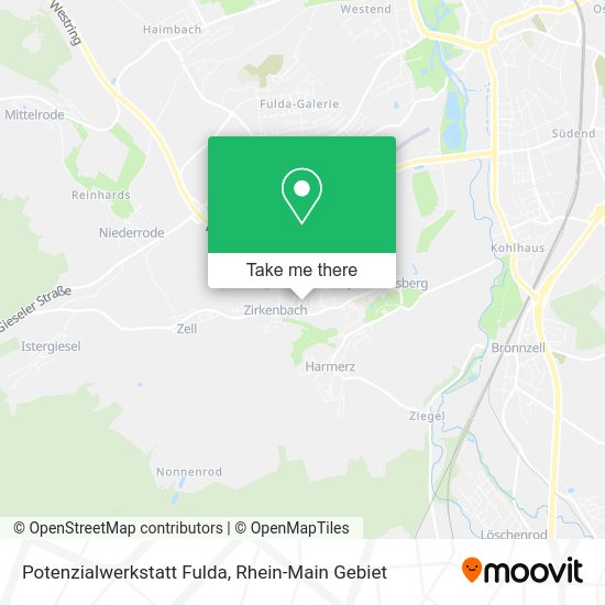 Карта Potenzialwerkstatt Fulda