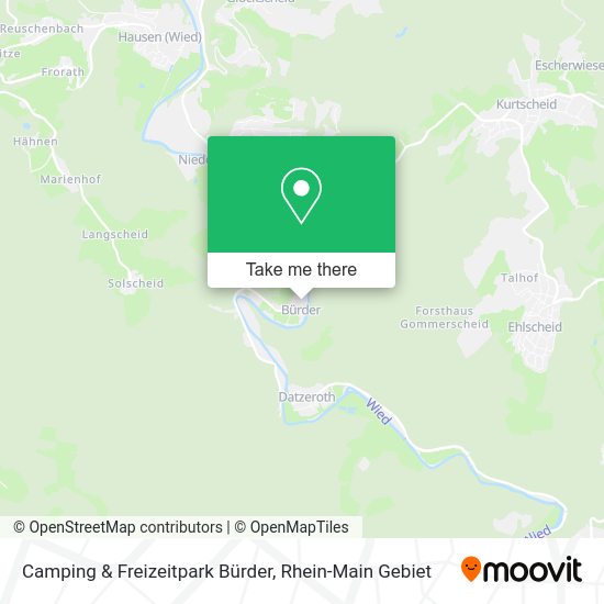 Карта Camping & Freizeitpark Bürder