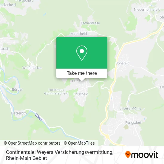 Карта Continentale: Weyers Versicherungsvermittlung