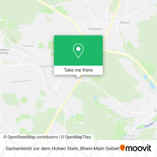 Карта Garbenteich vor dem Hohen Stein