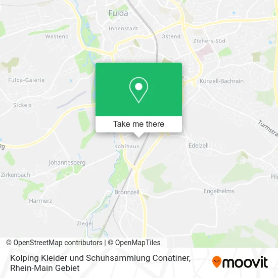 Карта Kolping Kleider und Schuhsammlung Conatiner