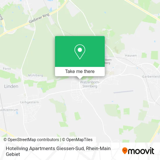 Hoteliving Apartments Giessen-Sud map
