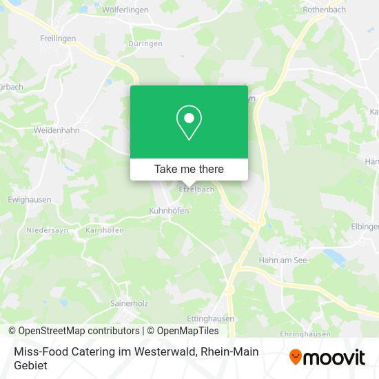 Карта Miss-Food Catering im Westerwald