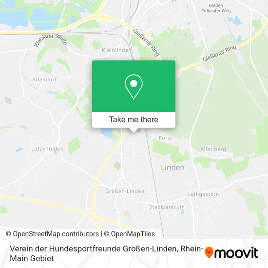 Карта Verein der Hundesportfreunde Großen-Linden