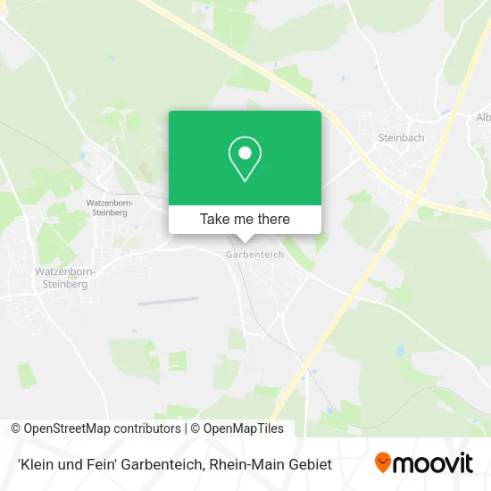 Карта 'Klein und Fein' Garbenteich