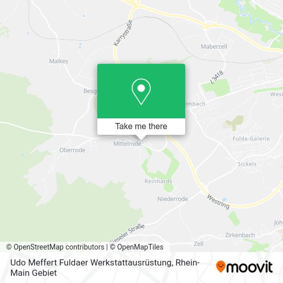 Карта Udo Meffert Fuldaer Werkstattausrüstung
