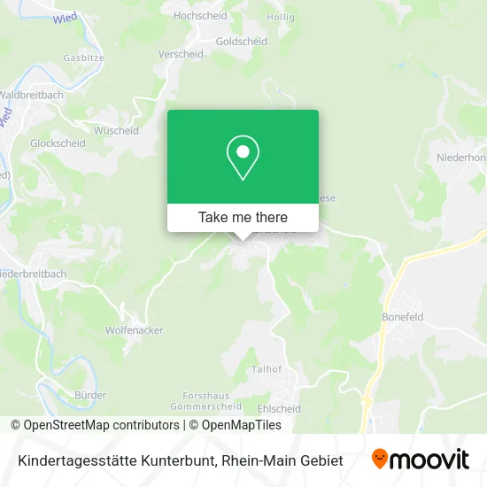 Карта Kindertagesstätte Kunterbunt