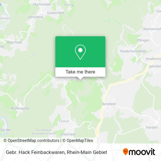 Карта Gebr. Hack Feinbackwaren