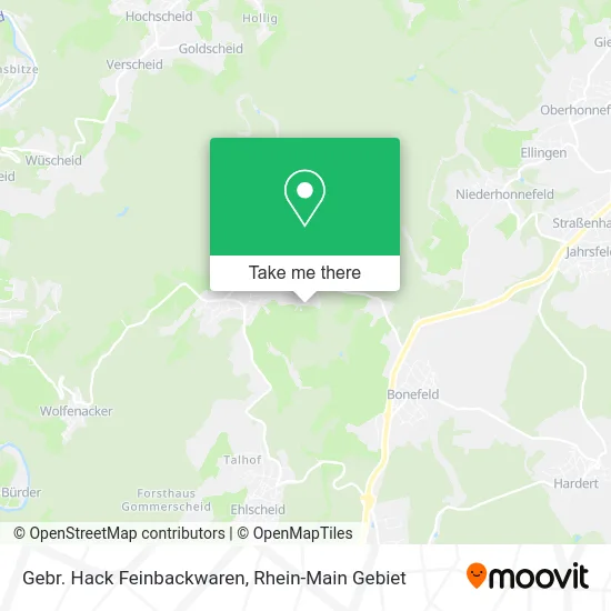Карта Gebr. Hack Feinbackwaren