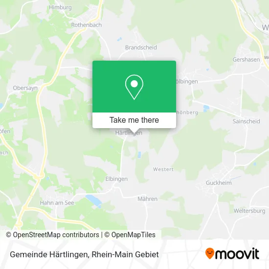 Карта Gemeinde Härtlingen