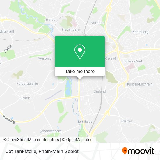 Карта Jet Tankstelle