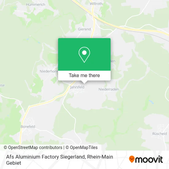 Карта Afs Aluminium Factory Siegerland