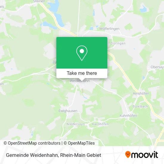 Карта Gemeinde Weidenhahn