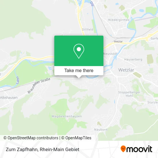 Карта Zum Zapfhahn