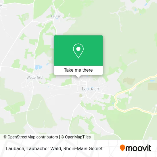 Карта Laubach, Laubacher Wald