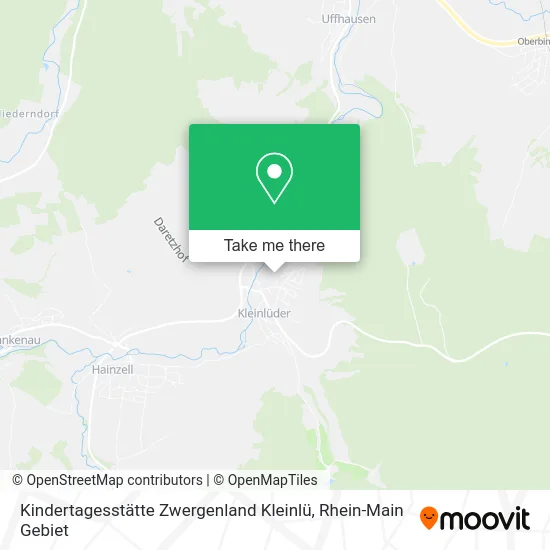 Карта Kindertagesstätte Zwergenland Kleinlü