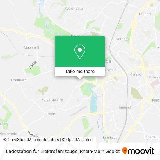 Карта Ladestation für Elektrofahrzeuge