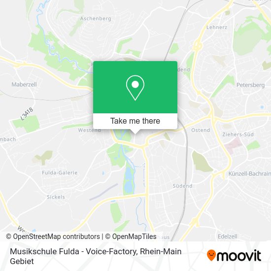 Карта Musikschule Fulda - Voice-Factory