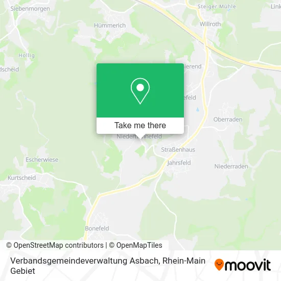 Карта Verbandsgemeindeverwaltung Asbach