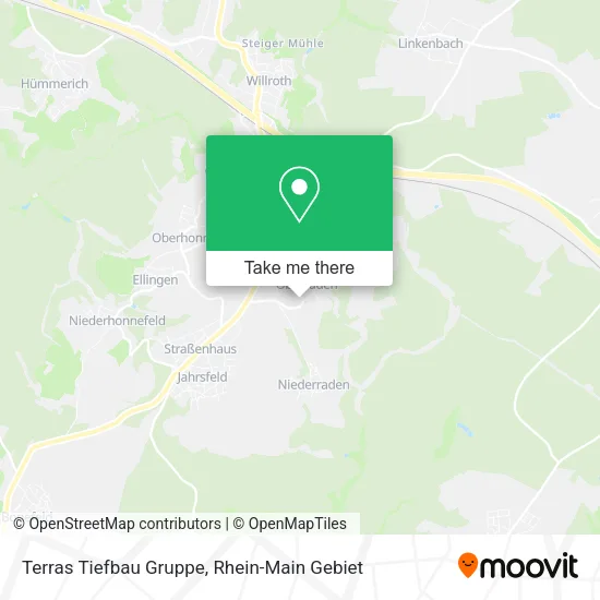 Карта Terras Tiefbau Gruppe