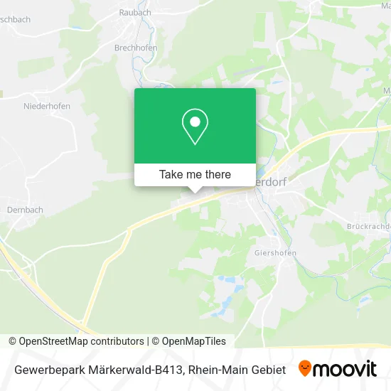 Карта Gewerbepark Märkerwald-B413