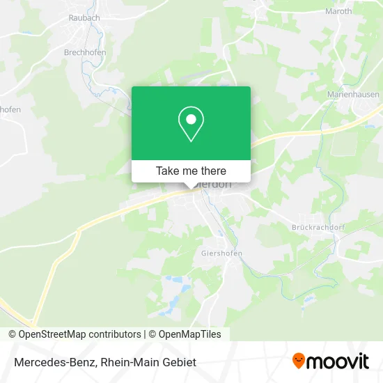 Карта Mercedes-Benz