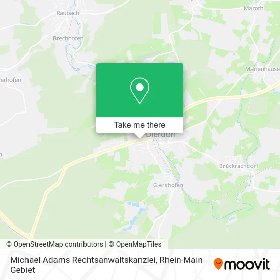 Карта Michael Adams Rechtsanwaltskanzlei