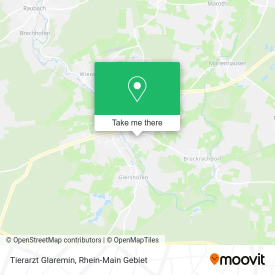 Карта Tierarzt Glaremin