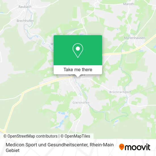 Карта Medicon Sport und Gesundheitscenter